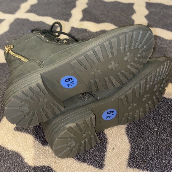 GBG Los Angeles Shoes Army Green Combat Lace Up Boots Poshmark